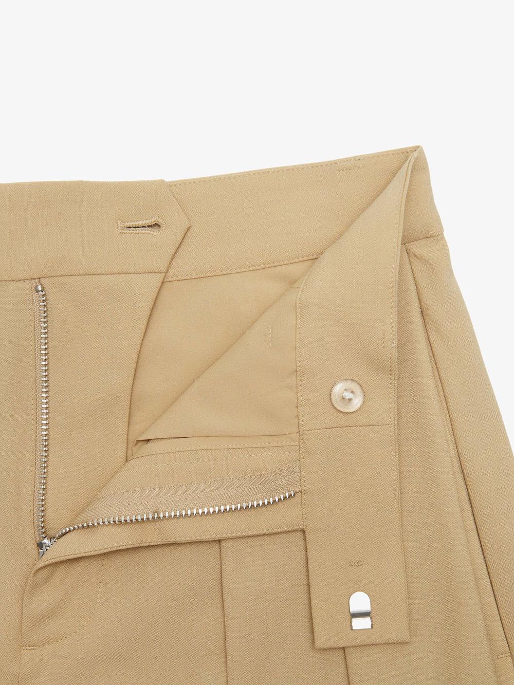 Wool-blend Pleated Culottes